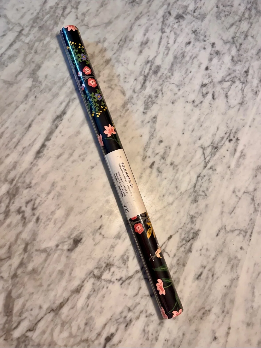 Rifle Paper Co. Luxembourg Peel & Stick Wallpaper - Black one roll